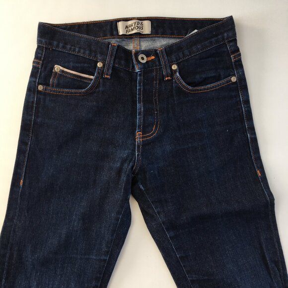 Naked & Famous Super Guy Strech Selvedge Button Fly Jeans 29 - Picture 2 of 11